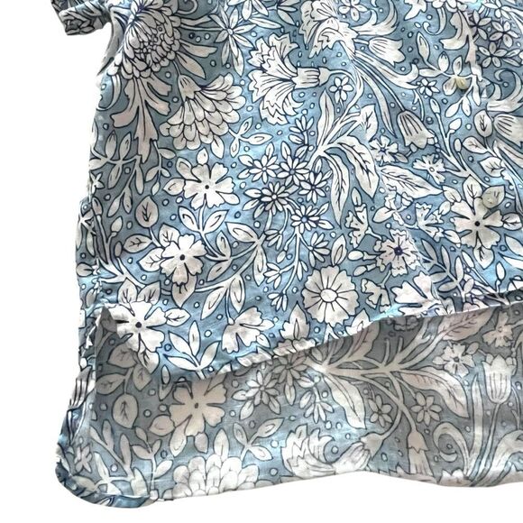 Rachel Ashwell Floral Linen Button Down Shirt - Picture 5 of 8